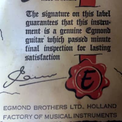 1960's Egmond Freres Parlor Guitar - Purple image 11