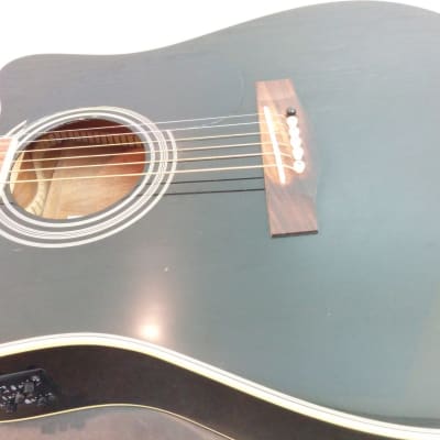 Bayou Canada BA20SCE-BK Acoustic E Guitar + Soft Case image 3