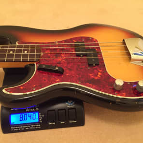 Left Handed Fender  Precision Bass 1965 Sunburst image 14