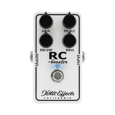 Xotic RC Booster Classic Boost Effects Pedal, White | Reverb