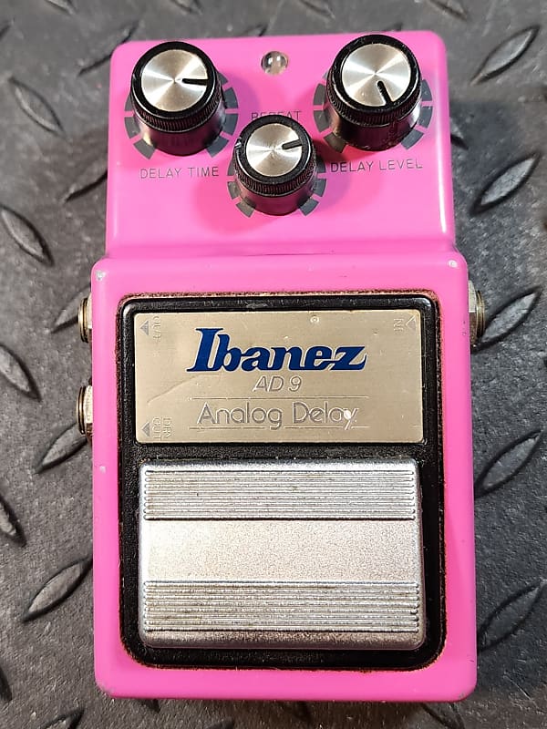 Ibanez AD9 Analog Delay Pedal 1983 Vintage MN3205 Aqua Audio Back 