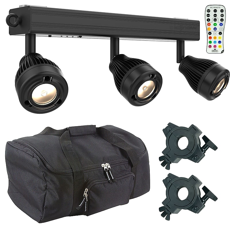 Chauvet DJ EZ Bar BatteryPowered Pin Spot Light Bar with Reverb