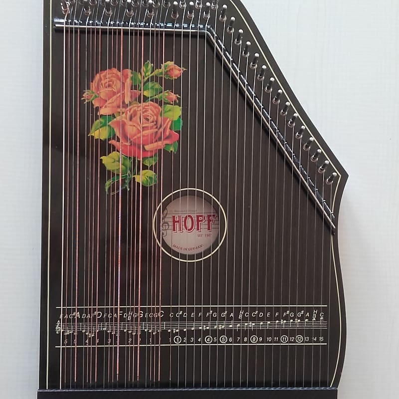 Zither C.Robert Hopf 100/2 chord zither 1970s vintage | Reverb
