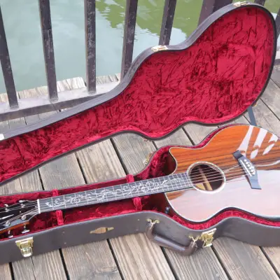Taylor ps14ce FLTD sinker redwood&ebony limited accoustic guitar with pickup image 5