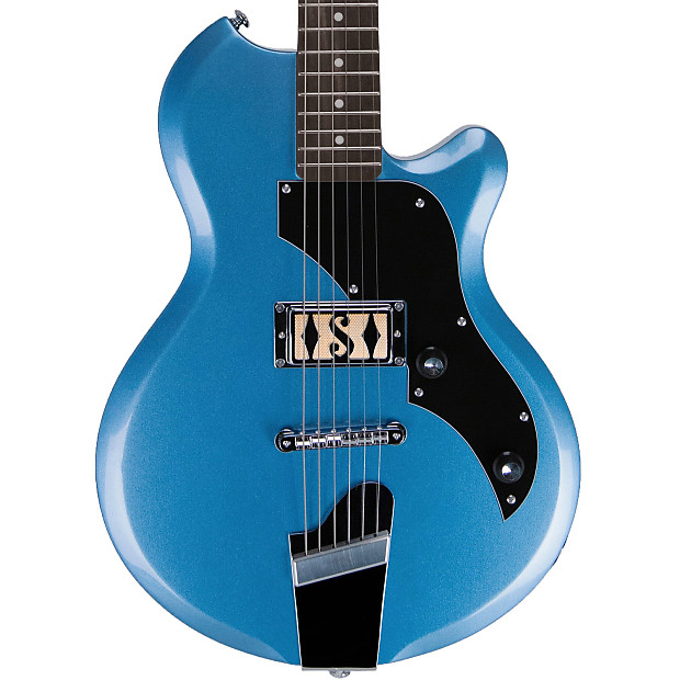 Supro 2010BM Jamesport Island Series Electric Guitar Ocean Blue image 1
