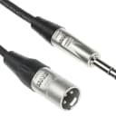 Hosa HSX-010, Balanced Cable, 1/4 TRS to XLRM, 10 Ft.