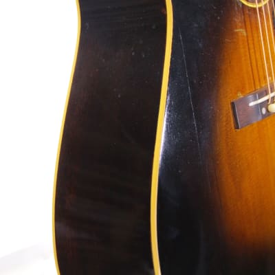 Gibson J-45 "Banner Logo" with Mahogany Neck 1942 Sunburst - extremly nice + rare wartime guitar + video image 6