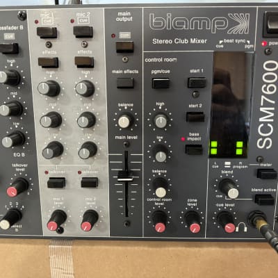 BIAMP SCM7600 STEREO CLUB DJ MIXER SCM 7600 MADE IN USA image 5