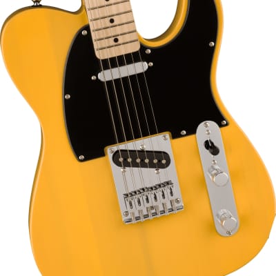 Squier FSR Bullet® Telecaster®, Maple Fingerboard, Black | Reverb