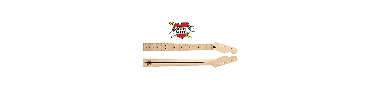 New Fender® Lic. Mighty Mite® Tele® style Maple Birdseye 9.5" radius finished neck image 1