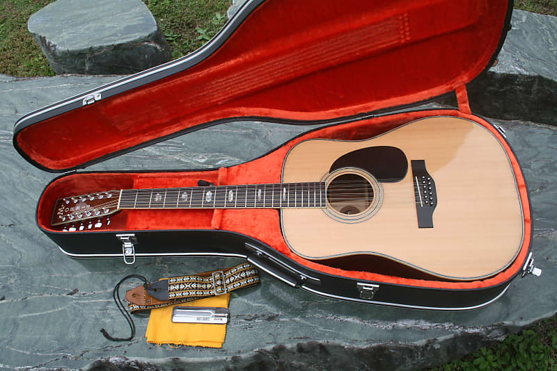 Morris B60 12 Strings Guitar Brazilian Rosewood MIJ mid to late '70  Natural+Hard Case and more