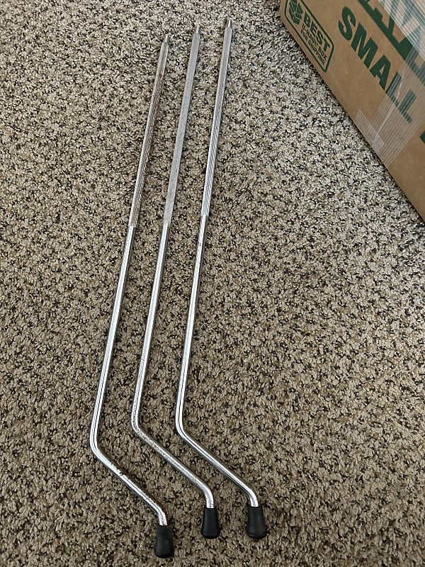 Ludwig Floor Tom legs….23” 70’s Chrome Reverb