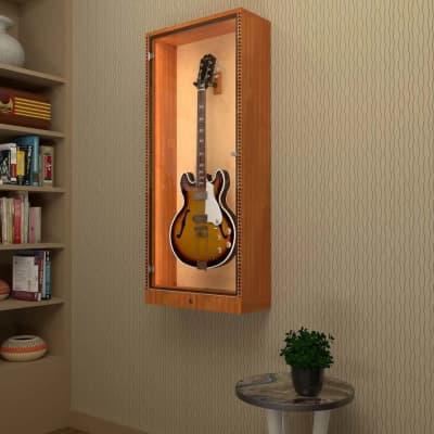 The ShowCase™ Deluxe Guitar Display Case w/Lock, Humidity Control System & LED Lighting | For Acoustics & Electrics image 5