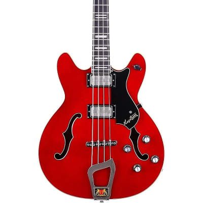 Hagstrom Viking Electric Short-Scale Bass Guitar Transparent Cherry for sale