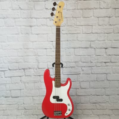 Crestwood 4 String P Bass Red image 2