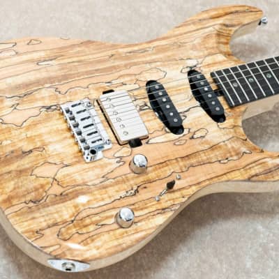 T's Guitars DST-Pro 22 Carved Spalted -Natural- 2021 [Made in Japan] image 3