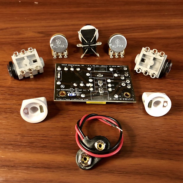 Jimi Hendrix BC108 Fuzz Face - DIY Kit - Includes Dunlop Dallas Arbiter  JH-F1 Silicon PCB & Jacks