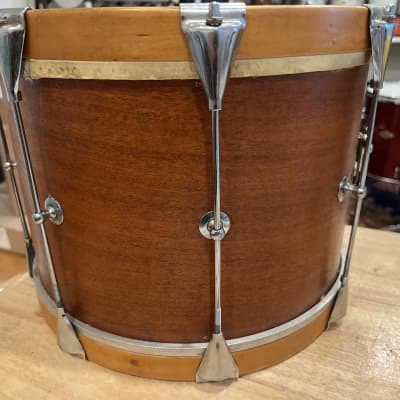 Slingerland  Marching parade Tenor  1960  Mahogany shell maple hoops image 3