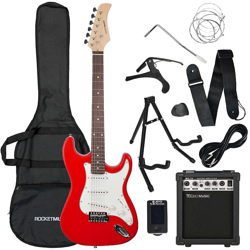 3rd Avenue Full Size Electric Guitar Pack Red Reverb UK