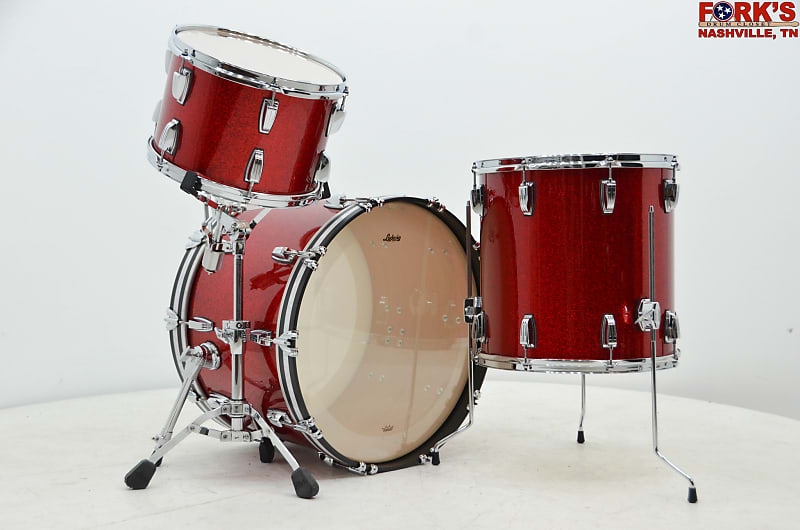 Ludwig Classic Maple 3pc Drum Kit - Red Sparkle