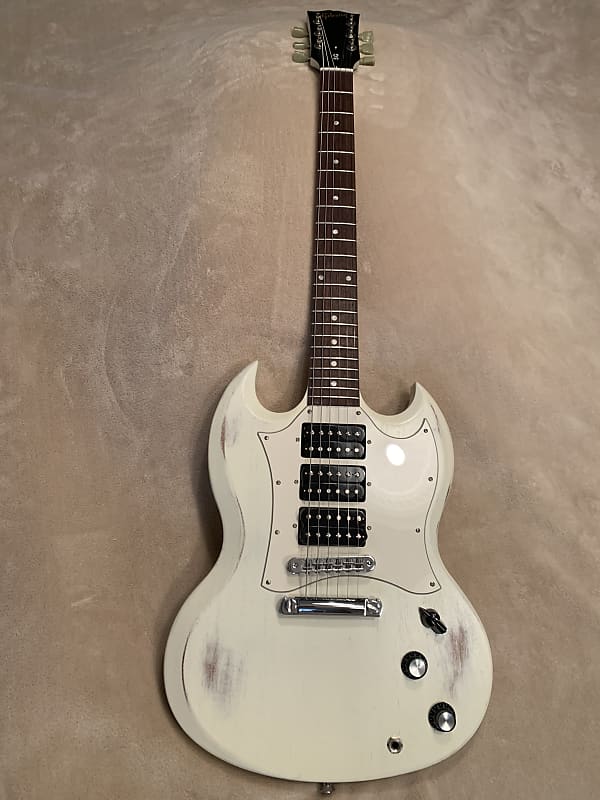 2007 Gibson SG Special Faded in Worn White | Reverb