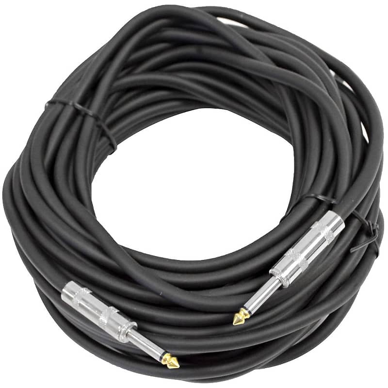 50 Feet 1/4 To 1/4 Pro Audio Speaker Cable 14 Gauge - Heavy | Reverb