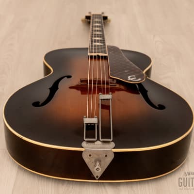 1947 Epiphone Triumph Vintage Archtop Acoustic Guitar Sunburst w/ Case image 13
