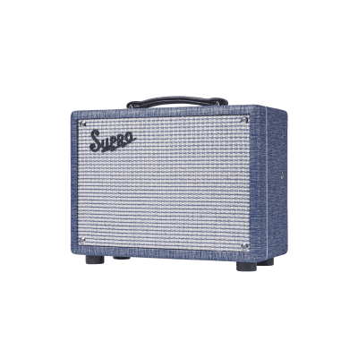 Supro 1605RJ Reverb 5-Watt 1x8 Tube Guitar Combo 2022 Blue Rhino image 3