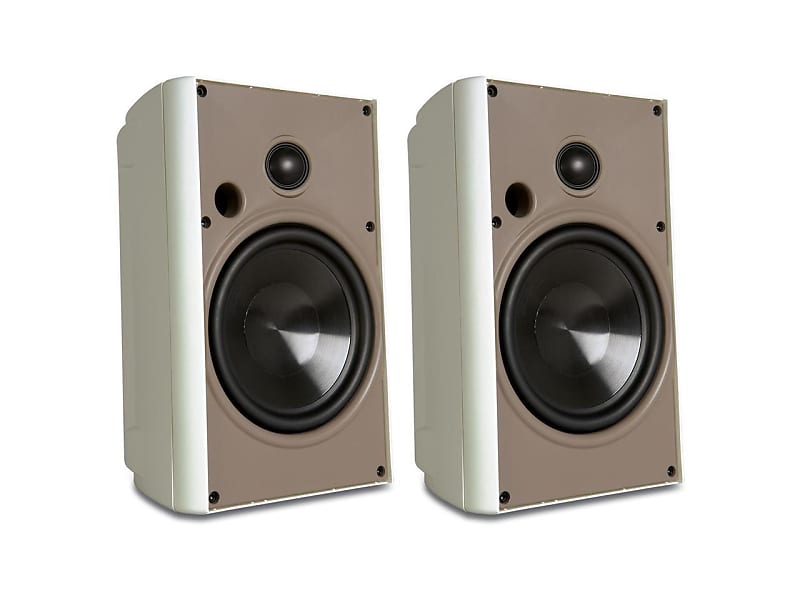 Proficient - AW525WHT - 5.25-Inch Indoor / Outdoor Speakers 4 ohm - White - PAIR  			