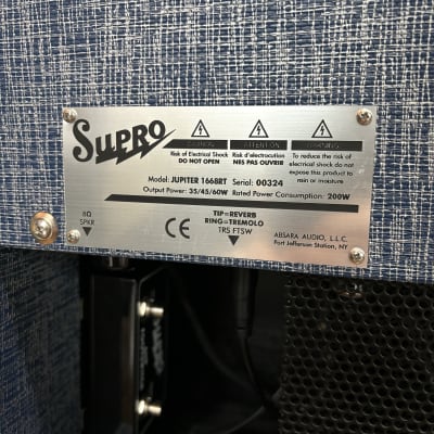 Supro 1668RT Jupiter 60/45/35-watt 1x12" Tube Combo Amp Early 2020s w/Footswitch image 8