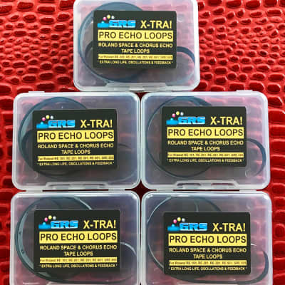 5 Roland Space Echo Tape Loops, 1 Meter Long, TL1m, by GRS 'X-TRA' Brand