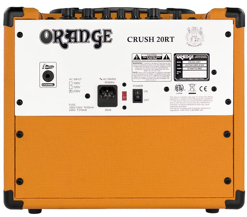 Orange CRUSH 20RT 20W Twin Channel Guitar Amplifier | Reverb Canada