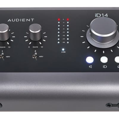 Audient iD14 MKII USB-C Audio Interface 2021 - Black image 1