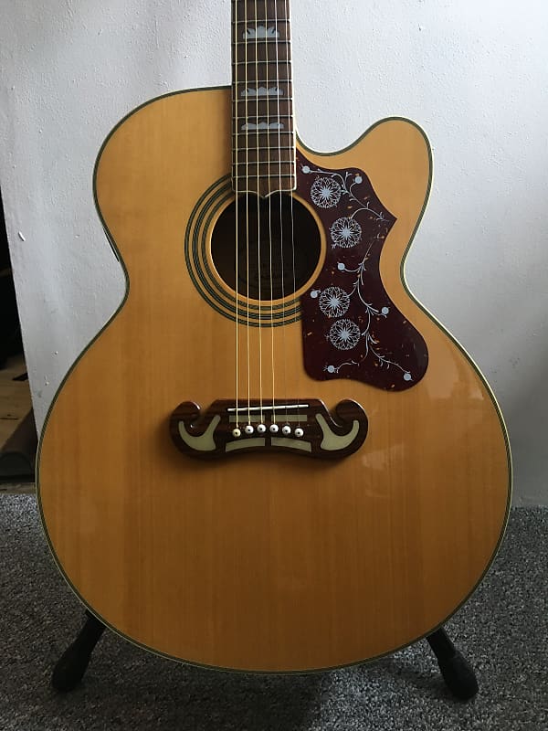 Epiphone EJ-200ce Made in Korea 1999 Natural Jumbo Acoustic Guitar