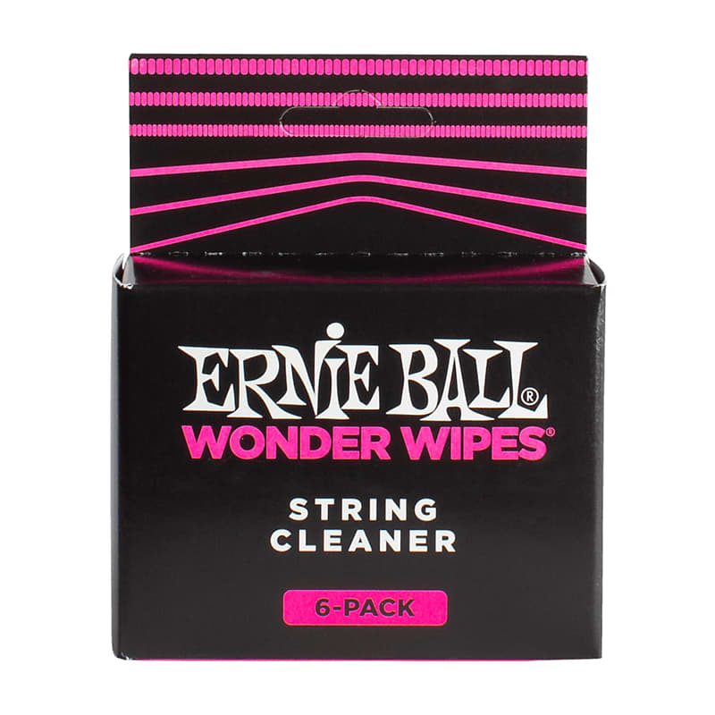 Ernie Ball Wonder Wipes String Cleaner Six Pack image 1