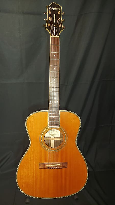 Epiphone Masterbilt EF-500RCCE Acoustic/Electric Guitar Natural Satin |  Reverb