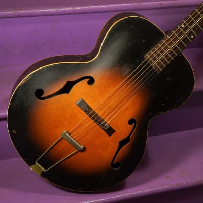 Immagine 1935 Cromwell (Gibson-made) G-4 Archtop Guitar (VIDEO! Fresh Reset, Ready to Go) - 2