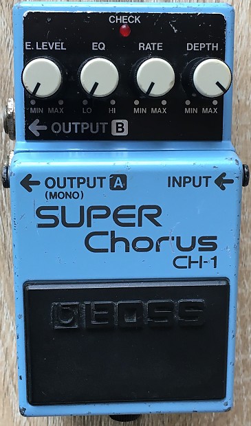 BOSS ★SUPER Chorus★ CH-1★ピンクラベル BOSS CH-1 SUPER Chorus Pink Label 1996 Vintage Guitar Pedal