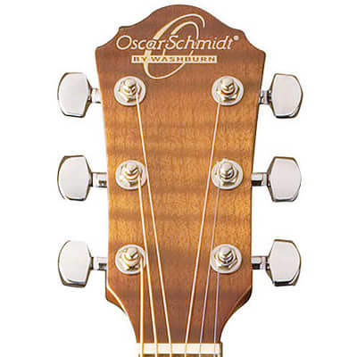 Oscar Schmidt OG1 3/4 Size Beginner Acoustic Guitar, Flame Sunburst image 3