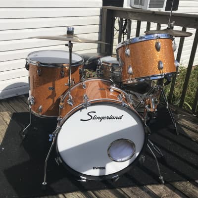 1966 Slingerland Drum kit with Extra 15” Floor Tom! image 2
