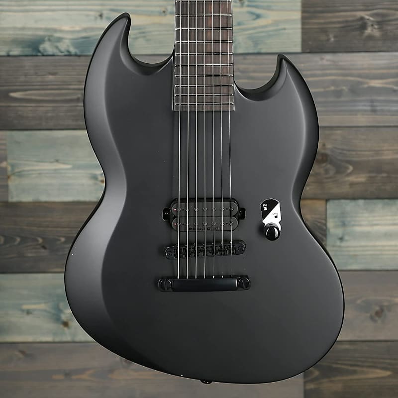 ESP LTD Viper-7 Black Metal - Black Satin image 1