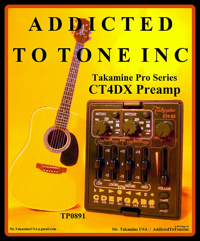 Takamine CT4-DX Dual Parametric Acoustic Guitar Preamp with