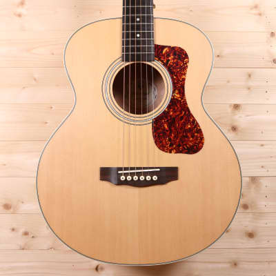 Guild Jumbo Junior Solid Spruce Top / Layered Flame Maple Travel Acoustic-Electric Guitar image 1