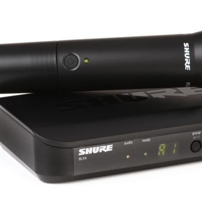 Shure BLX24/PG58 UHF Wireless Microphone System - Perfect for Church,  Karaoke, Vocals - 14-Hour Battery Life, 300 ft Range | Includes PG58  Handheld