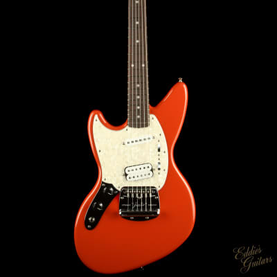 Fender - Kurt Cobain Jag-Stang - Left Handed - Fiesta Red - Lefty - Electric Guitar with Gig Bag - Lefthanded image 3