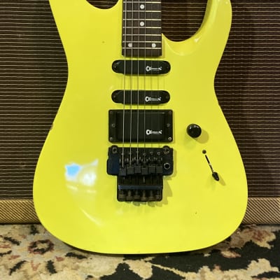 Charvette by Charvel Model 270 MIJ 1990 - Neon Yellow for sale