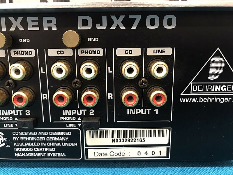 Behringer DJX700 5-Channel DJ Mixer w Digital Effects For | Reverb