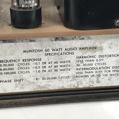 McIntosh MC-60 60 Watt Audio Amplifiers (Pair) image 15