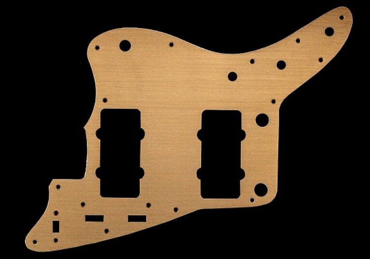 62' Jazzmaster Pickguard,Metal Aluminum Gold Anodized,Fits Reverb