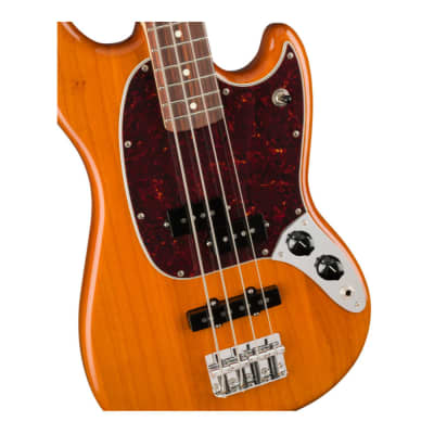 Fender Player Mustang Bass PJ, Pau Ferro, Aged Natural image 3